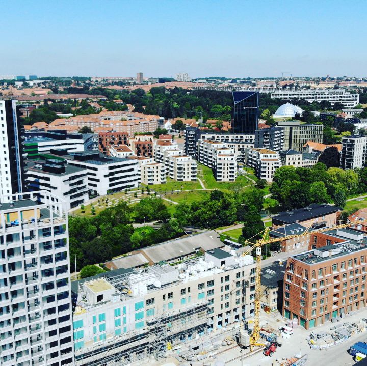 Bymidte med højhuse